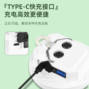 Lámpara LED Portátil con Gancho, Batería Recargable, Luz Diurna de 5000K, Cuerpo de Plástico, Control Manual con Botón, 50000 Horas de Duración, CRI 90 - Product Image 2