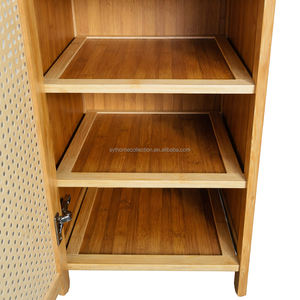 Meuble à chaussures minimaliste en bambou, haut et vertical, pour couloir d'entrée extrêmement étroit, étagère à chaussures domestique multi-niveaux, simple et moderne - Product Image 5