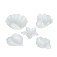 Coquillages, conques et étoiles de mer en plâtre non peint, moules vierges pour peinture DIY, artisanat pour enfants, plateau de rangement en gypse fait main, ornement