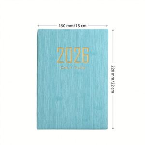 2026 Custom <b>A5</b> Daily Weekly <b>Diary</b> Planner Notebook Private Label Soft Cover PU Leather Annual Calendar Schedule Book Notebooks - Product Image 2