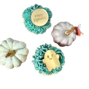 Adornos acrílicos para pasteles de Halloween con temática de miel y dulzura, decoraciones de truco o trato para cupcakes, suministros para fiestas. - Product Image 4
