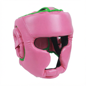 Protège-tête de boxe rose pour adulte, équipement d'entraînement, protection intégrale du visage, équipement d'arts martiaux, logo personnalisé - Product Image 1