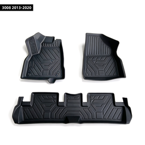 Tappetino Auto in Materiale Riciclato, Profondo e Flessibile, per Tutte le Stagioni, Personalizzabile, 3D in TPE, per <span class=keywords><strong>3008</strong></span> 2013-2020 - Product Image 1