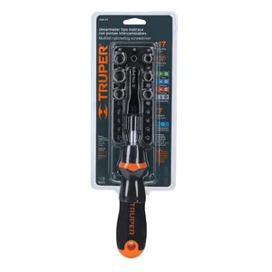 Truper Set di strumenti da 3 unità con chiave a 17 pezzi e strumento di disconnessione di tipo Matraca a 7 dadi con confezione conveniente - Product Image 4