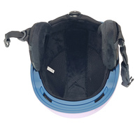 Casque de ski ovale en PC moulé en interne certifié CEEN1077, pour adultes et enfants, sports d'hiver, confortable, sûr, 12 évents d'air, ski en plein air, neige