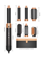 Sèche-cheveux OEM 6 en 1 ionique, lissant et bouclant, avec moteur sans balais, céramique et tourmaline, faible bruit, outil de coiffure de luxe