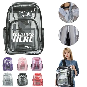 Large Transparent PVC <b>Backpack</b> for Adults and Teens Waterproof Clear School/Sports/Work/Travel <b>Backpack</b> for <b>College</b> Girls - Product Image 1