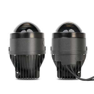 Fankai X5 Phare antibrouillard LED 3 pouces pour voiture, lentille bi-xénon, tricolore, étanche, universel, faisceau haut/bas intégré, 4300K Jaune - Product Image 1