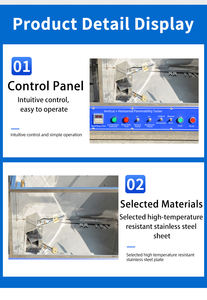 Vertikale Horizontale Verbrennungsprüfmaschine Laborausrüstung Material-Feuerbeständigkeit Verbrennungskammer Feuerprüfgerät - Product Image 4