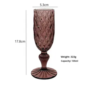 <span class=keywords><strong>Verres</strong></span> <span class=keywords><strong>à</strong></span> <span class=keywords><strong>vin</strong></span> rouge en verre coloré gaufré en gros, <span class=keywords><strong>verres</strong></span> <span class=keywords><strong>à</strong></span> <span class=keywords><strong>vin</strong></span> haut de gamme rétro pour mariage, <span class=keywords><strong>verres</strong></span> <span class=keywords><strong>à</strong></span> liqueur pour la maison, <span class=keywords><strong>verres</strong></span> <span class=keywords><strong>à</strong></span> <span class=keywords><strong>vin</strong></span> <span class=keywords><strong>à</strong></span> <span class=keywords><strong>pied</strong></span> haut - Product Image 6