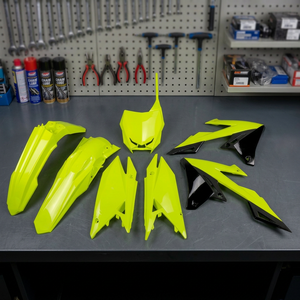 XFUN SUKIT418DFLU-6489 per RMZ 250 2019-2025 Kit di plastica giallo Fluo accessori moto - Product Image 3