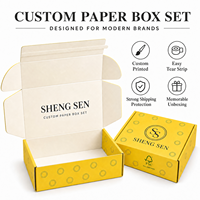 Boîtes d'emballage personnalisées pour vêtements, boîtes d'expédition imprimées recto-verso, grandes boîtes postales et boîtes en papier pour l'emballage de vêtements