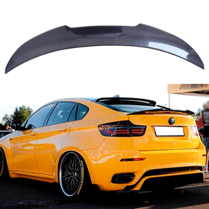 For E71/X6M PSM Style Real Carbon Fiber Material <b>Rear</b> <b>Spoiler</b> Trunk Wing 2007-2014 - Product Image 1