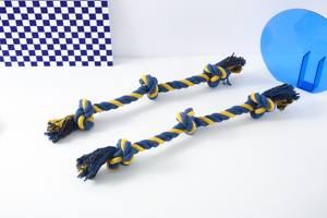 Jouet interactif en corde de coton à trois nœuds <span class=keywords><strong>pour</strong></span> <span class=keywords><strong>chien</strong></span> Style classique écologique <span class=keywords><strong>pour</strong></span> le mouvement et le jeu - Product Image 2