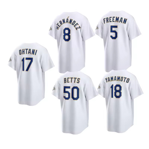 Maillot de <span class=keywords><strong>baseball</strong></span> brodé Collection Or 2026 de <span class=keywords><strong>Montréal</strong></span> 8 Enrique Hernandez 17 Shohei Ohtani 18 Yamamoto 50 Betts 5 Freeman 100% authentique - Product Image 3