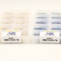 Plaquettes de tournage négatives en carbure cémenté OEM DNMG150604-PM DNMG150608-PM JC651/652 avec revêtement CVD pour tour CNC, lame de 16 mm, 6 pièces