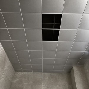 Pannelli e Piastrelle in Alluminio Rivestito per <span class=keywords><strong>Controsoffitti</strong></span>, Classe Ignifuga, Isolamento Termico e Acustico, 300x300mm, per Soffitti Sospesi in <span class=keywords><strong>Bagno</strong></span> - Product Image 2