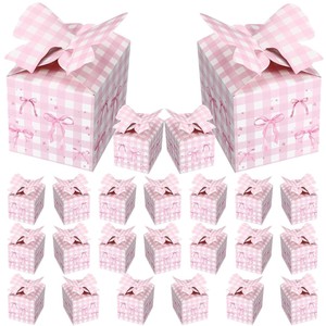 Damai màu hồng công chúa sinh nhật bên hộp quà tặng với Bow vuông kẹo trang trí Hộp quà tặng trong màu hồng cho bé gái bữa tiệc sinh nhật - Product Image 5