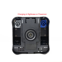 Projecteurs LED Par de scène LEAHUA RGBWA+UV rechargeables DMX 4x10W à batterie avec télécommande sans fil Wi-Fi pour éclairage mural
