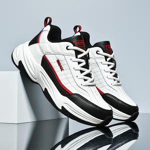 נעלי סתיו וחורף חדשות לגברים במידות גדולות, שחורות, נגד החלקה, עמידות למים, עם סוליה עבה, נעלי ריצה וספורט בסגנון אבא. - Product Image 4