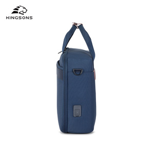 Kingsons Business <b>Briefcase</b> Laptop Bag Men's Solid Color Zipper Closure For Travel And Office Use - Product Image 3