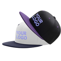 Envío Rápido, Gorras de Mezcla de Lana y Poliéster, Estilo Minimalista Old Money, Gorra Estructurada de Visera Plana, Ajustable, Deportiva, de Dos Tonos