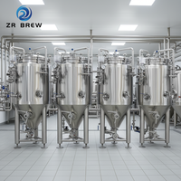 Cuve de Fermentation Conique en Acier Inoxydable 100L 200L 500L Certifiée CE pour Brassage Artisanal
