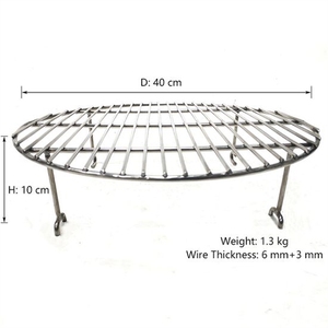 <span class=keywords><strong>Grille</strong></span> de cuisson ronde en acier inoxydable / Grilles de barbecue / <span class=keywords><strong>Grille</strong></span> en fil métallique avec quatre pieds - Product Image 1
