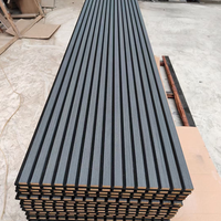 Panneaux d'absorption acoustique en bois autocollants, écologiques, en composite bois-plastique, insonorisation de bureau, pare-feu, murs intérieurs