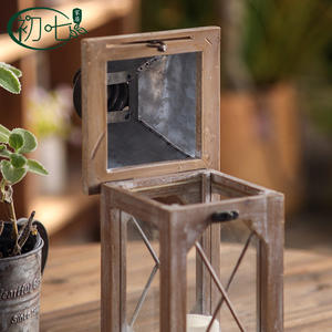 European Style Candle Holder Outdoor Windproof Rainproof <b>Lantern</b> Home Decor Craft - Product Image 4