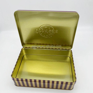 Boîtes en fer blanc personnalisées de qualité alimentaire en gros : Contenants d'emballage et de stockage pour snacks, bonbons, fromages et biscuits - Product Image 1