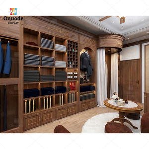 Expositor de Ropa de Madera Maciza Premium, Mueble de Pared para Comercio Minorista, Estante de Madera para Zapatos y Sombreros, Soporte Tipo Isla, Venta al por Mayor Directa de Fábrica - Product Image 2