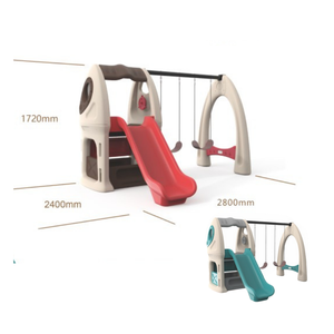 スイングスライド付き子供のための小さな庭のカビー遊び場の女の子プラスチック屋内屋外子供プレイハウス - Product Image 2