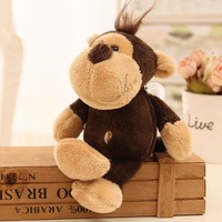 Porte-clés pendentif Nici 15 cm, mignon, en peluche, figurine d'animal sauvage (singe, éléphant, tigre, lion), vente en gros
