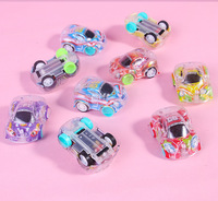 Voiture miniature de course pour enfants à inertie, en plastique transparent double couche, certifiée 3C, vente en gros