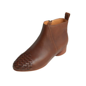 Botines de PU con Cordones, Estilo Retro, Punta Abierta, Tacón Bajo, Hechos a Mano, Tacón Cuadrado, Antideslizantes, Secado Rápido, Moda de Verano - Product Image 5