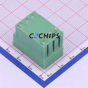 KF2EDGVH-5.0-2*3P Plug-in Terminal Block Through hole,P=5mm Connector Board-to-Board / Socket - Closed 2x3P 5mm Green - Product Image 2