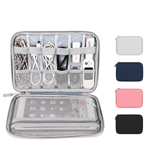 Multifunction Double Layers Travel Data Cable Organizer Case Portable Digital Electronics Accessories Storage Bag Tech Gadget
