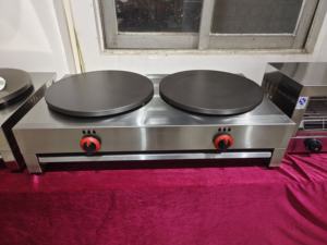 <span class=keywords><strong>Crêpière</strong></span> <span class=keywords><strong>professionnelle</strong></span> antiadhésive à double <span class=keywords><strong>gaz</strong></span> en fonte, 16 pouces, GRT-CG2A - Product Image 2