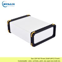 Boîtier en aluminium extrudé pour amplificateur de puissance, boîte de jonction en aluminium 220*165*70mm, boîtier électrique pour électronique