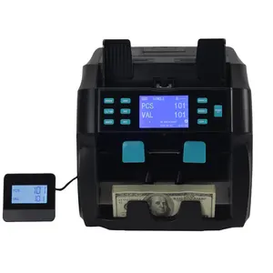 Detector de dinero falso, accesorio de 2 bolsillos, contador y clasificador, máquina de conteo de dinero, contador de billetes