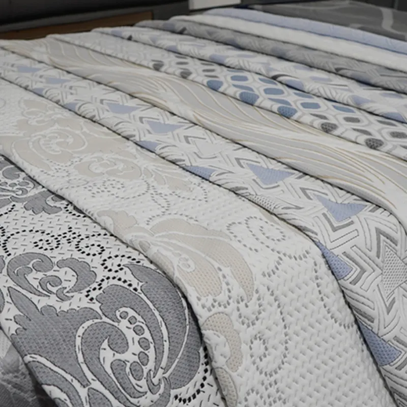 Soft Breathable 100 Polyester Mattress Woven Quilted Knitted Jacquard Knitted Mattress Fabric