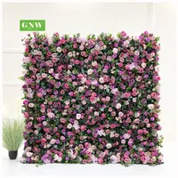 GNW الحرير زهرة اصطناعية الجدار صورة خلفية عرس الزهور خلفية