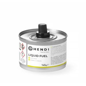 HENDI Combustible Liquide avec Mèche, Lot de 6 Pièces, Durée d'environ 4 Heures pour Hôtels et Restaurants - Product Image 1