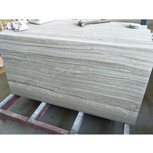 Dalle de marbre en pierre naturelle de couleur bois blanc veiné italien, brun clair - Product Image 3