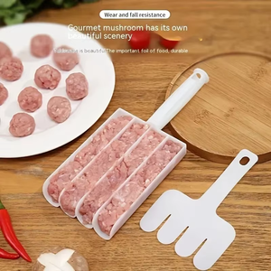 Kit de fabrication créatif de boulettes de riz et de viande en plastique avec moule antiadhésif écologique - Product Image 4