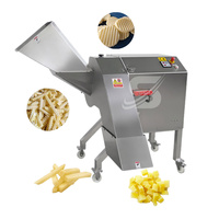 Multifunctionele aardbeien-aardappel-ananas-mango blokjes snijmachine groente-fruit snijmachine motor SUS304 roestvrij staal