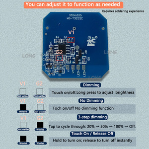Deliksiz ve Bölmeli Dokunmatik Sensör - Çok Fonksiyonlu Ahşap Penetrasyon Anahtarı, Gardırop Dolabı Ahşap Mobilyalar için DC5-24V - Product Image 5