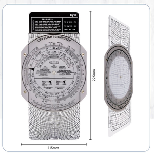 Regla Deslizante de Navegación para Estudiantes DF E6B, Suministros de Aviación, Herramienta de Guía Gráfica para Mapas, Computadora de Vuelo - Product Image 1