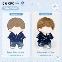 Vêtements de poupée personnalisés en gros OEM/ODM pour tenues de poupées BJD en coton